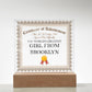 World's Greatest Girl From Brooklyn - Square Acrylic Plaque