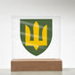 Ground Forces (Ukraine) - Square Acrylic Plaque