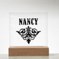 Nancy v01 - Square Acrylic Plaque