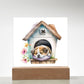 Dog Sleeping (Watercolor) 07 - Square Acrylic Plaque