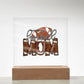 Football Mom v2 - Square Acrylic Plaque