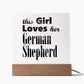 German Shepherd - Square Acrylic Plaque