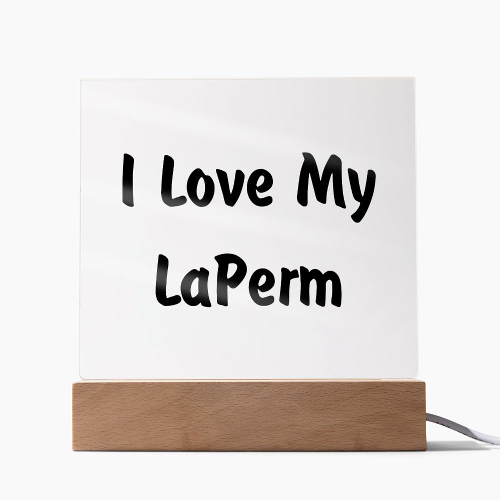Love My LaPerm - Square Acrylic Plaque