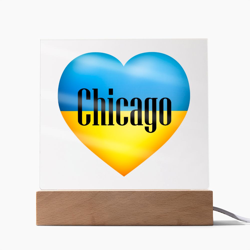 Ukrainian In Chicago - Square Acrylic Plaque