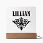 Lillian v01 - Square Acrylic Plaque