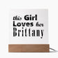 Brittany - Square Acrylic Plaque