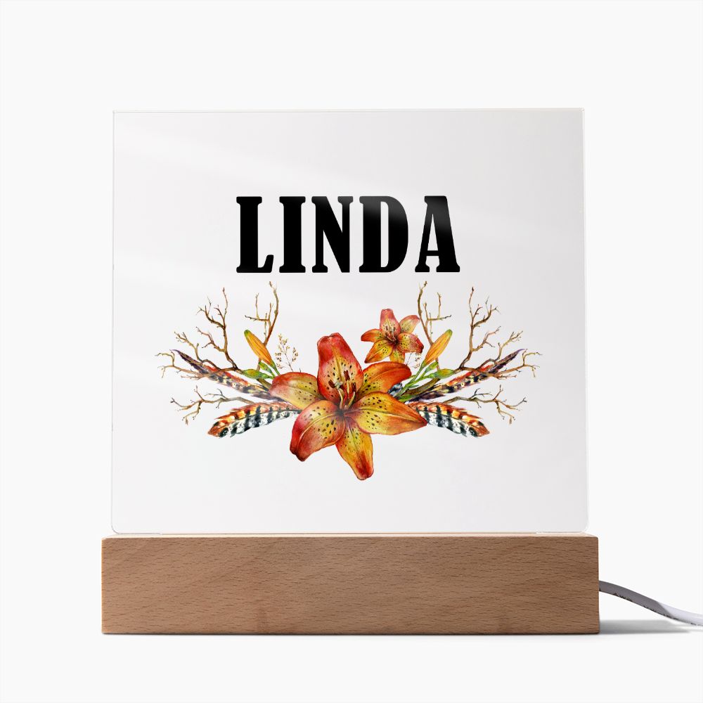 Linda v3 - Square Acrylic Plaque