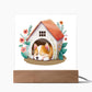 Dog Sleeping (Watercolor) 06 - Square Acrylic Plaque