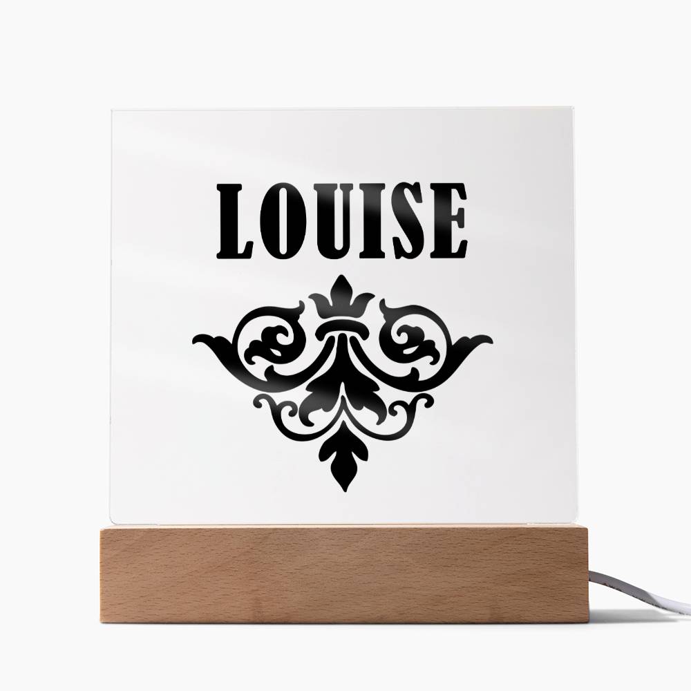 Louise v01 - Square Acrylic Plaque