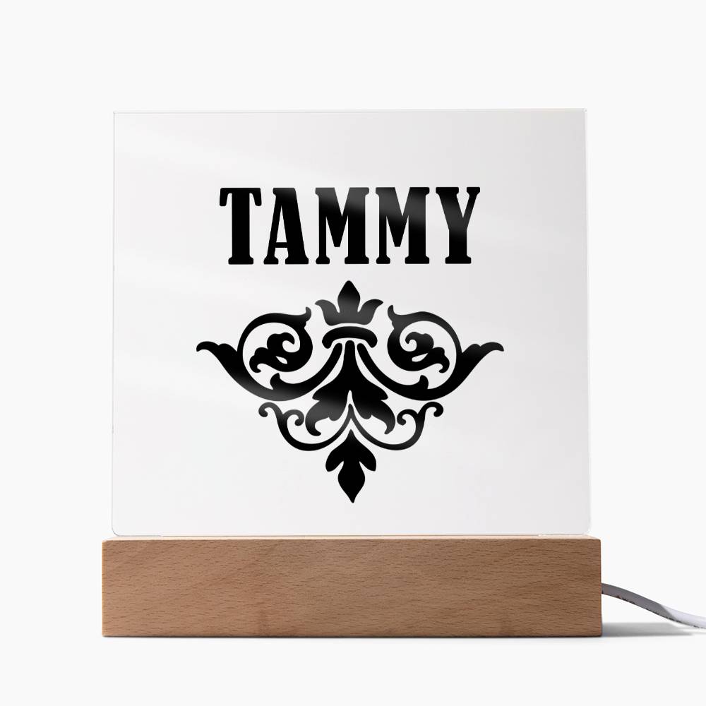 Tammy v01 - Square Acrylic Plaque