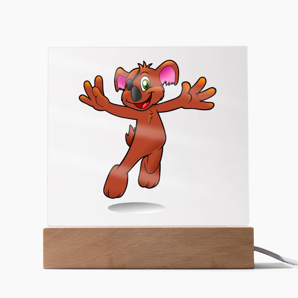 Koala - LED Night Light Square Acrylic Plaque