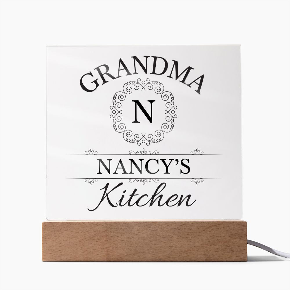 Grandma Nancy's Kitchen - Square Acrylic Plaque