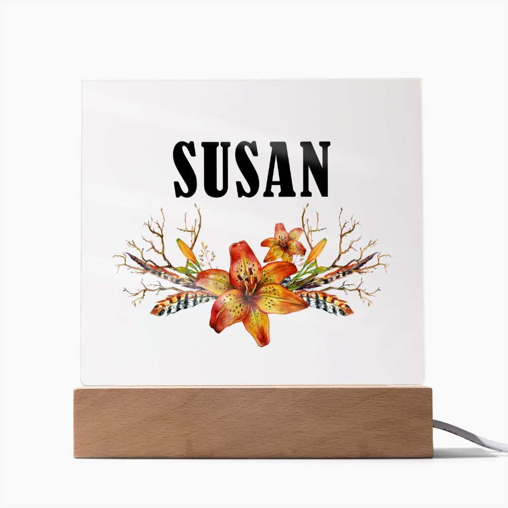 Susan v3 - Square Acrylic Plaque