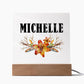 Michelle v3 - Square Acrylic Plaque
