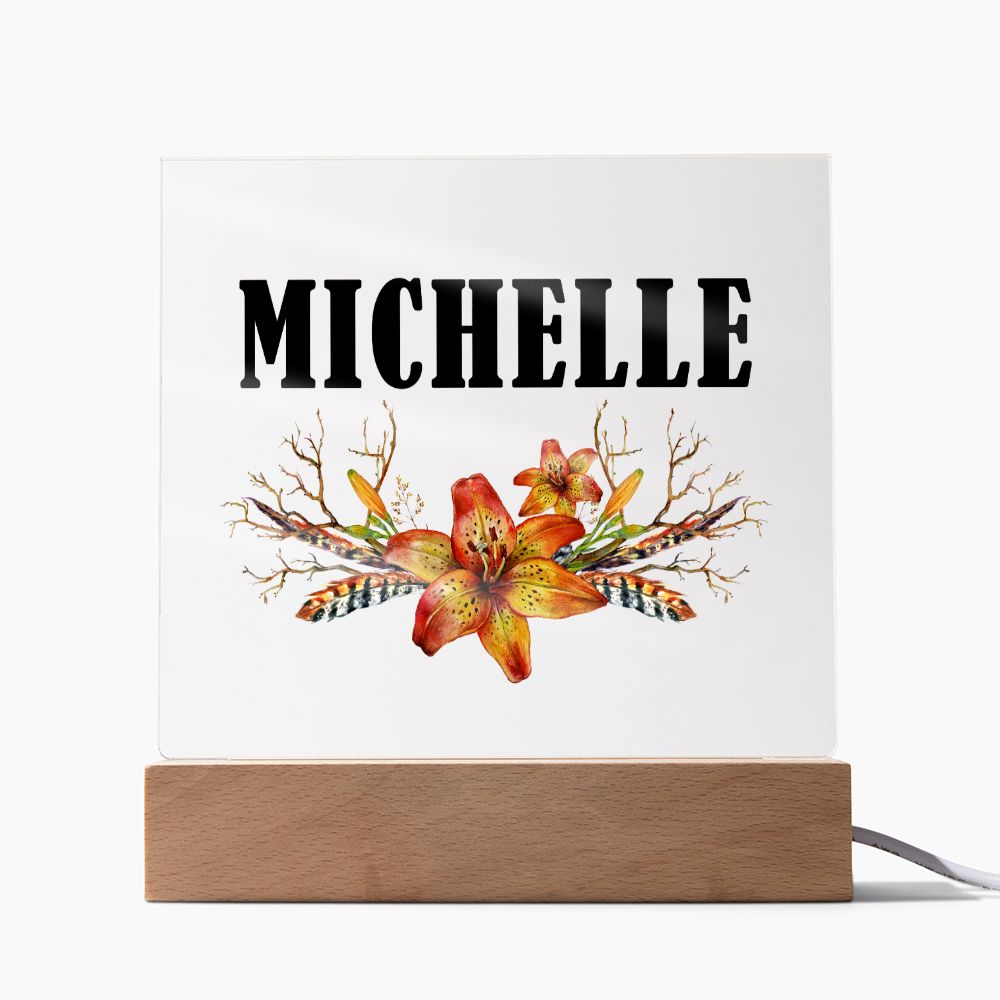Michelle v3 - Square Acrylic Plaque