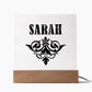 Sarah v01 - Square Acrylic Plaque