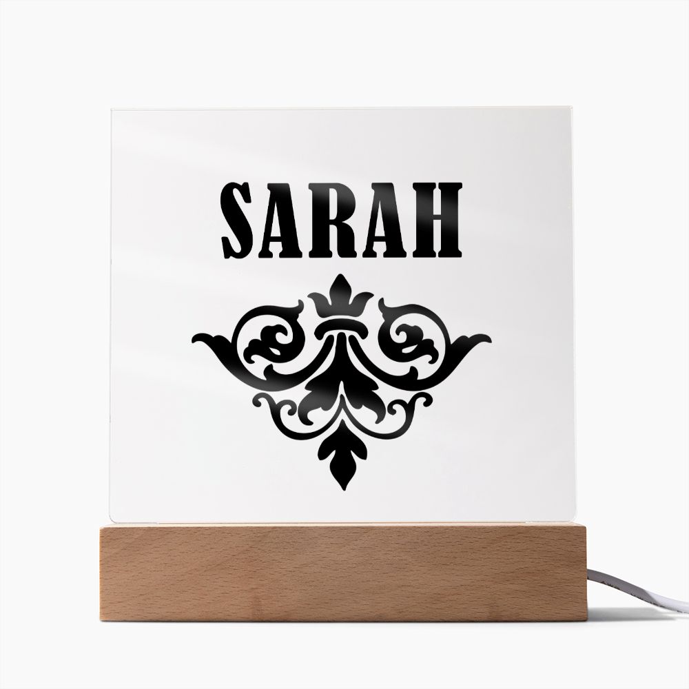 Sarah v01 - Square Acrylic Plaque