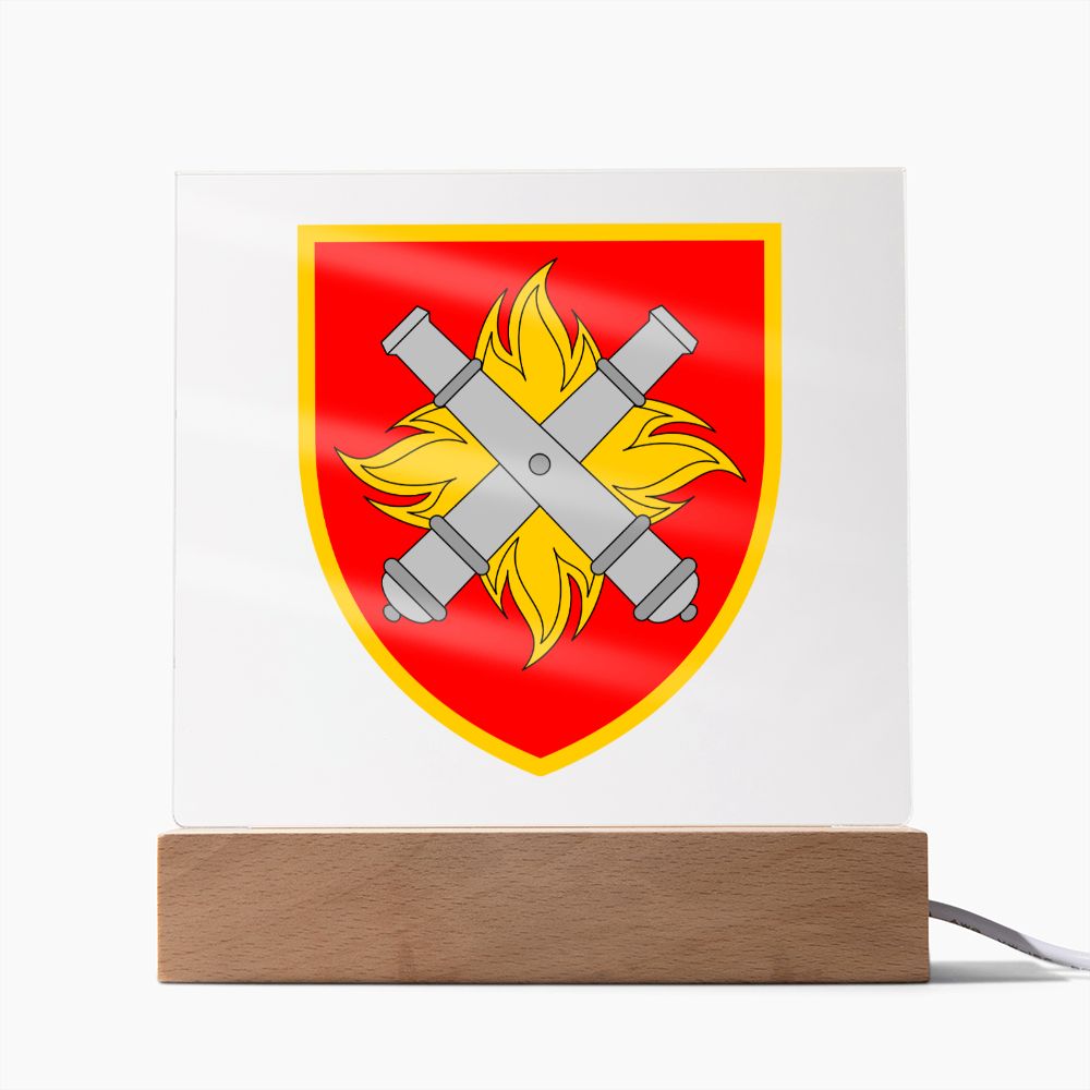 27th Rocket Artillery Brigade (Ukraine) - Square Acrylic Plaque