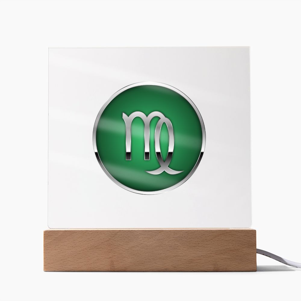 Zodiac Sign Virgo v2 - Square Acrylic Plaque