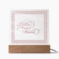 Matron of Honour (Rose) - Square Acrylic Plaque