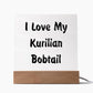 Love My Kurilian Bobtail - Square Acrylic Plaque
