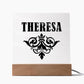 Theresa v01 - Square Acrylic Plaque