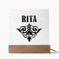 Rita v01 - Square Acrylic Plaque