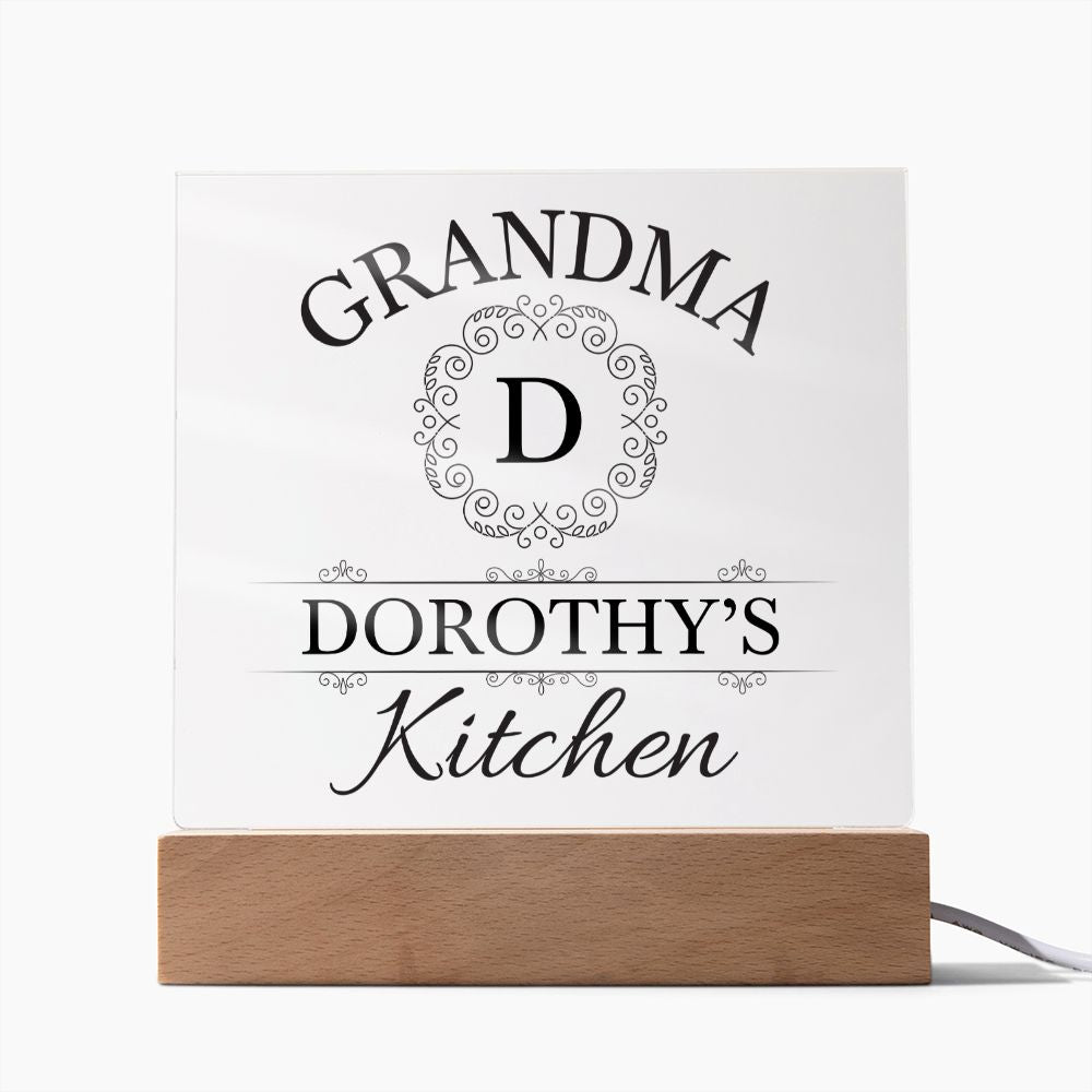 Grandma Dorothy's Kitchen - Square Acrylic Plaque