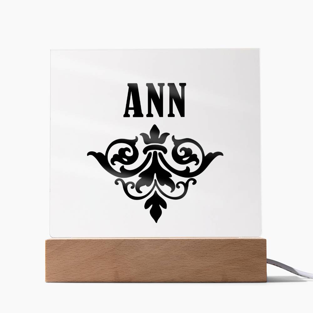 Ann v01 - Square Acrylic Plaque