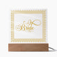 Bride (Gold) - Square Acrylic Plaque