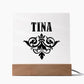 Tina v01 - Square Acrylic Plaque