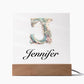 Jennifer 01 - Square Acrylic Plaque
