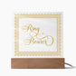 Ring Bearer (Gold) - Square Acrylic Plaque