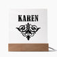Karen v01 - Square Acrylic Plaque