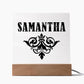 Samantha v01 - Square Acrylic Plaque