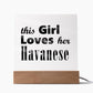 Havanese - Square Acrylic Plaque