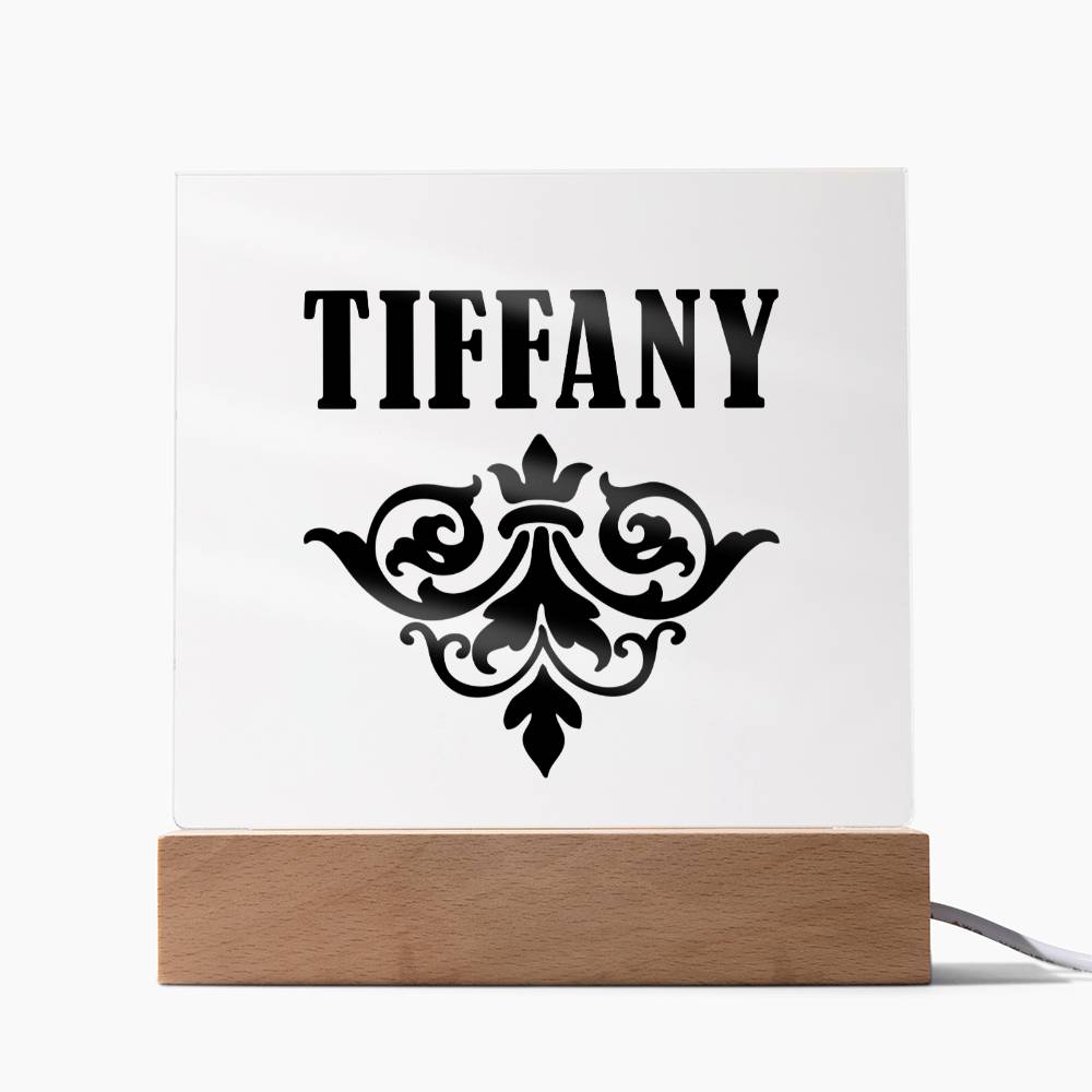 Tiffany v01 - Square Acrylic Plaque