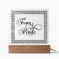 Team Bride (Black) - Square Acrylic Plaque