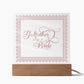 Godfather of the Bride (Rose) - Square Acrylic Plaque