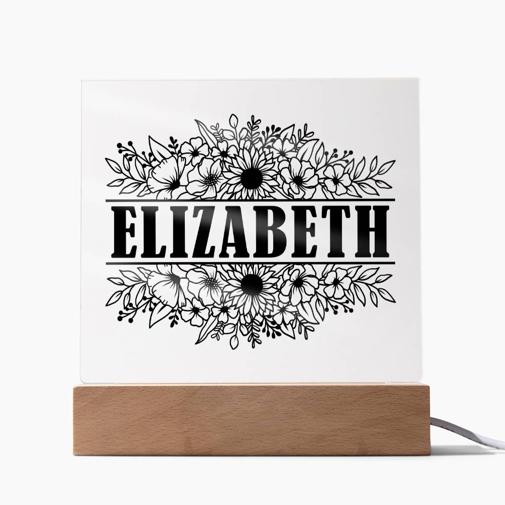 Elizabeth v2 - Square Acrylic Plaque