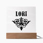 Lori v01 - Square Acrylic Plaque