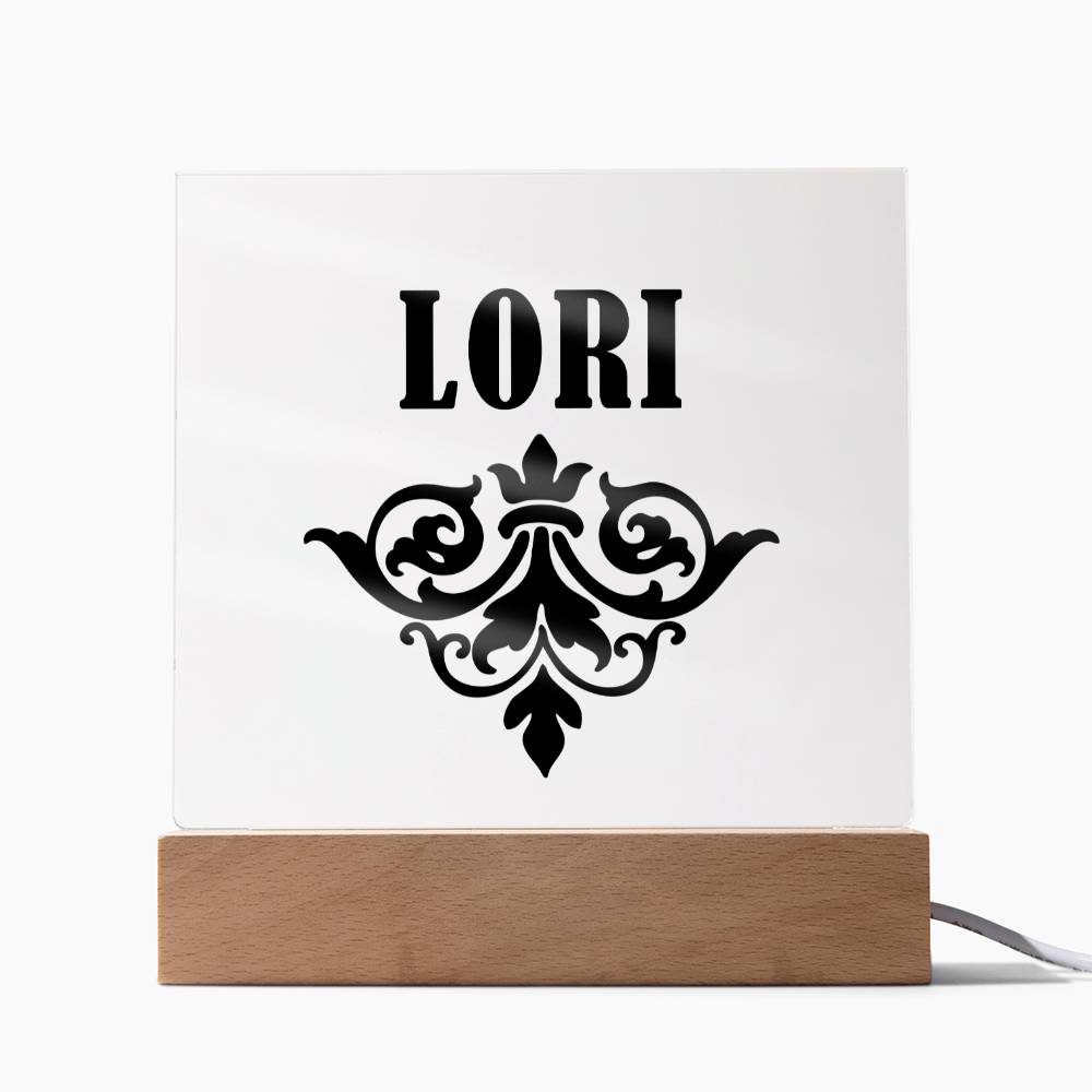 Lori v01 - Square Acrylic Plaque