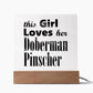 Doberman Pinscher - Square Acrylic Plaque