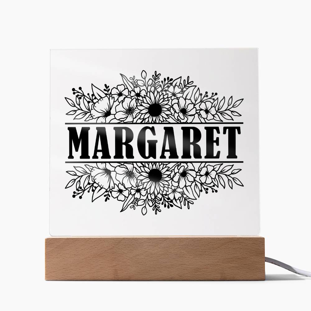 Margaret v2 - Square Acrylic Plaque