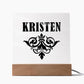 Kristen v01 - Square Acrylic Plaque