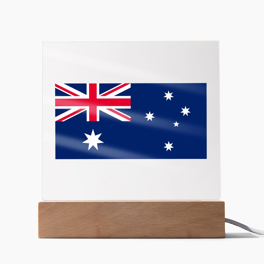 Australian Flag - Square Acrylic Plaque