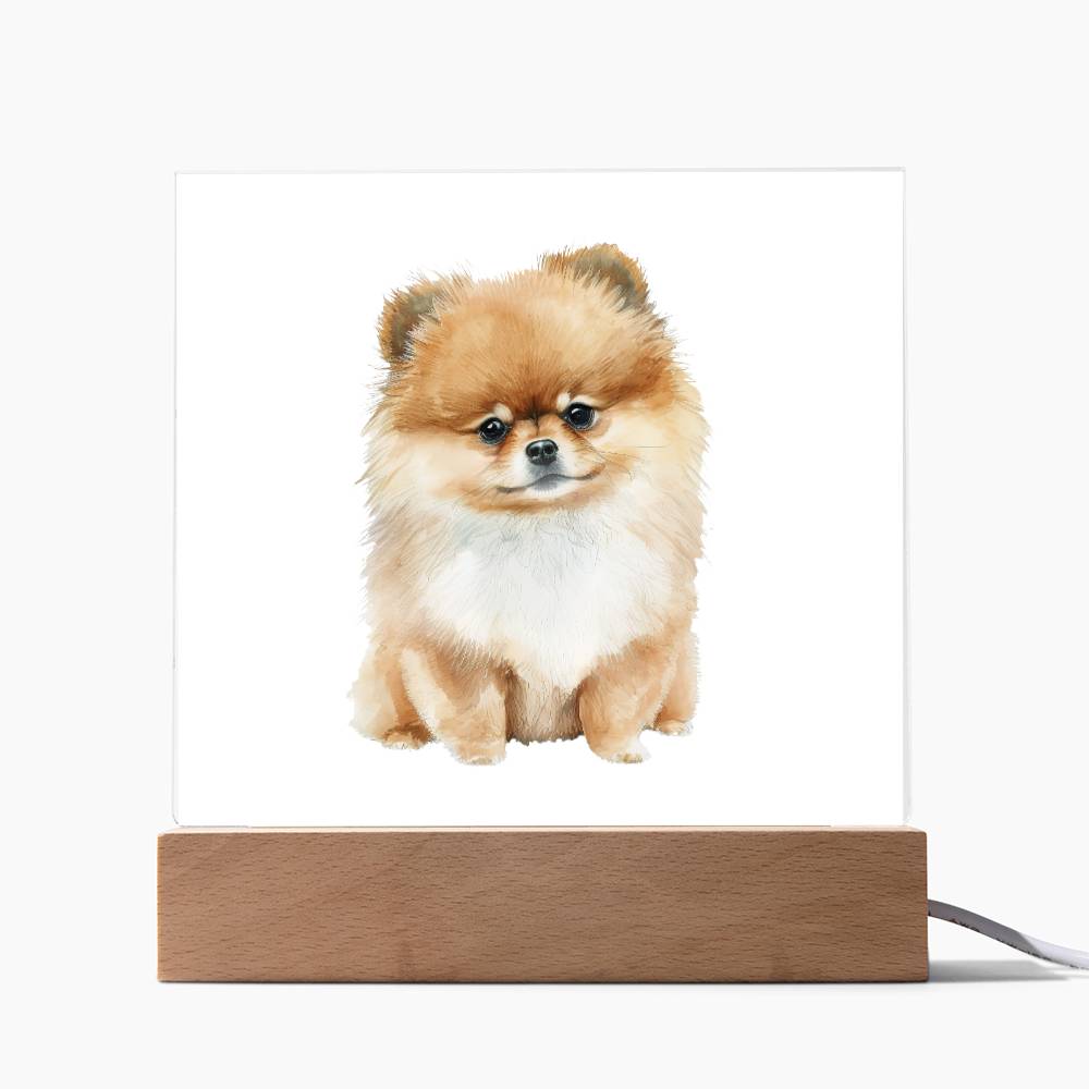 Dog Lover Collection (Watercolor) 11 - Square Acrylic Plaque