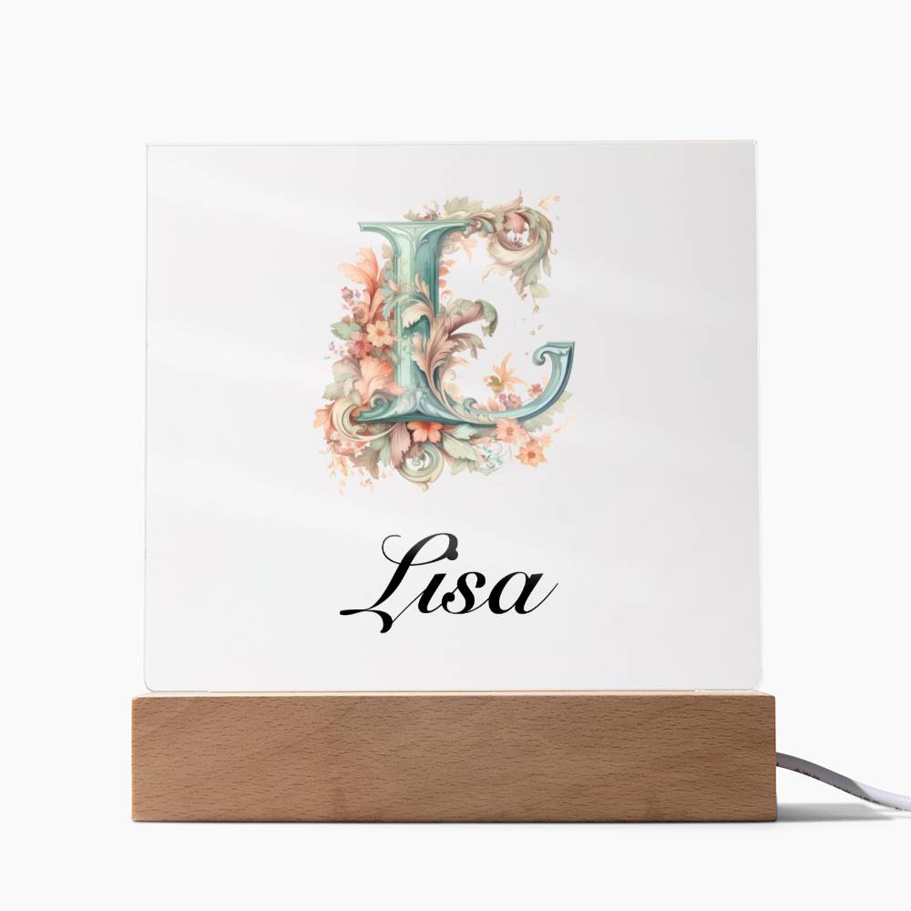 Lisa 01 - Square Acrylic Plaque