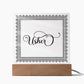 Usher (Black) - Square Acrylic Plaque