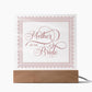 Mother of the Bride (Rose) - Square Acrylic Plaque